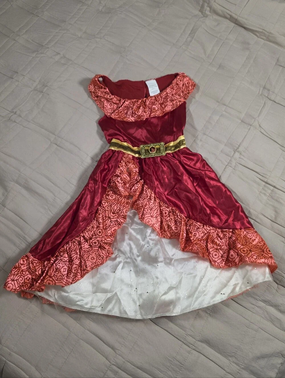 Jakks Pacific Disney Princess Elena Of Avalor Dress Costume Girls 4-6x Red